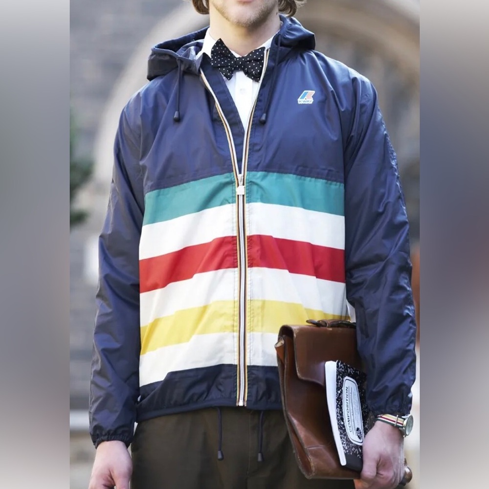 Limited edition K-Way Hudson Bay windbreaker jacket size s unisex